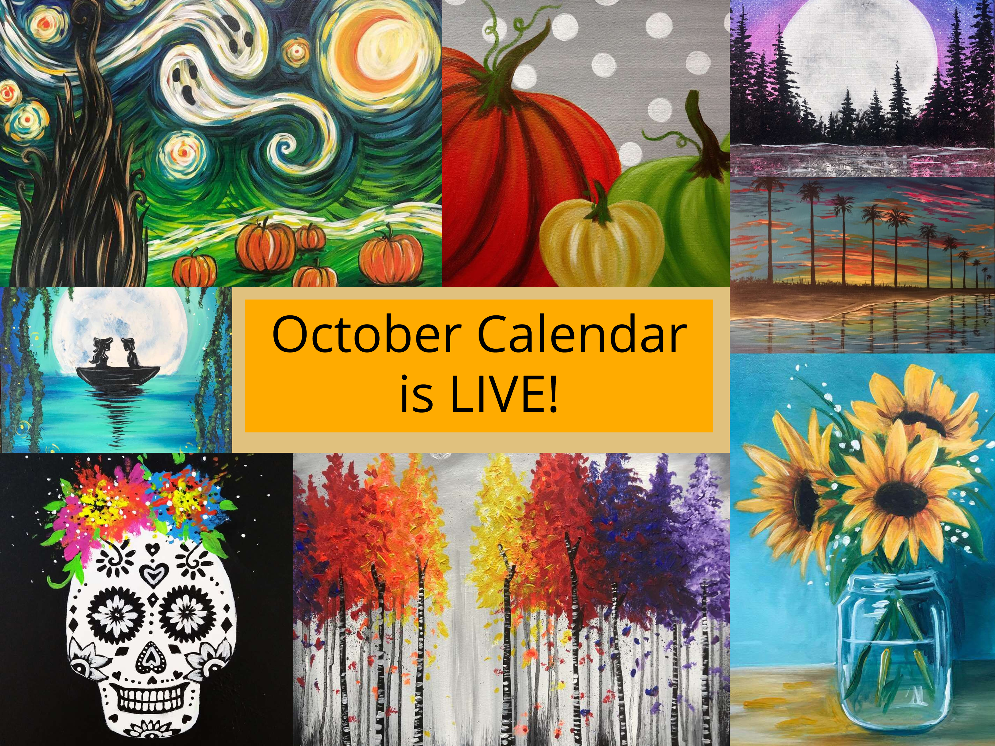 October Calendar is LIVE!